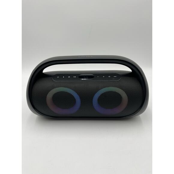Onn Portable FM Boombox Bluetooth with LED Lighting / Without USB-C Power Cable - Picture 2 of 9
